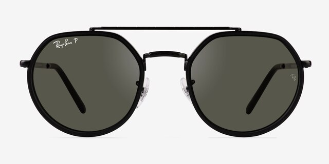 Ray-Ban RB3765 Black MetalSunglass Frames from EyeBuyDirect, Front View