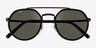 Ray-Ban RB3765 Black MetalSunglass Frames from EyeBuyDirect, Closed View