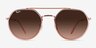 Ray-Ban RB3765 Copper Clear Pink MetalSunglass Frames from EyeBuyDirect, Front View