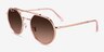 Ray-Ban RB3765 Copper Clear Pink MetalSunglass Frames from EyeBuyDirect, Angle View