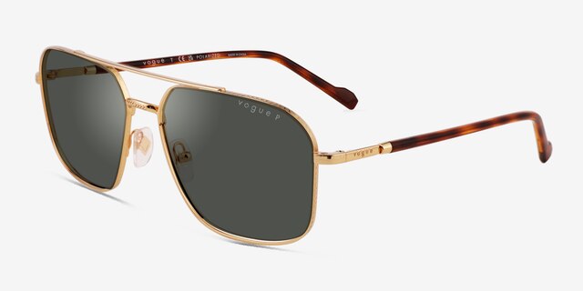 Vogue Eyewear VO4289S Gold MetalSunglass Frames from EyeBuyDirect, Angle View