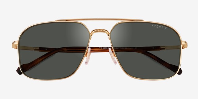 Vogue Eyewear VO4289S Gold MetalSunglass Frames from EyeBuyDirect, Closed View
