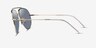 Ray-Ban RBR0101S Reverse Gold MetalSunglass Frames from EyeBuyDirect, Side View