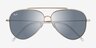 Ray-Ban RBR0101S Reverse Gold MetalSunglass Frames from EyeBuyDirect, Closed View