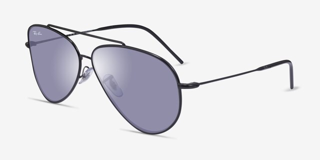 Ray-Ban RBR0101S Reverse Black MetalSunglass Frames from EyeBuyDirect, Angle View