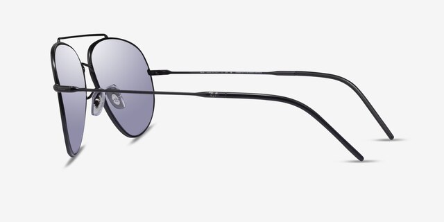 Ray-Ban RBR0101S Reverse Black MetalSunglass Frames from EyeBuyDirect, Side View