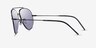 Ray-Ban RBR0101S Reverse Black MetalSunglass Frames from EyeBuyDirect, Side View