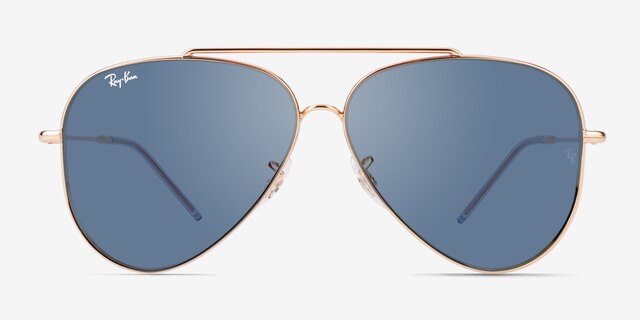 Ray-Ban RBR0101S Reverse Or rose MétalSoleil de Lunette de vue d'EyeBuyDirect, Vue de Face