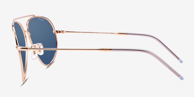 Ray-Ban RBR0101S Reverse Or rose MétalSoleil de Lunette de vue d'EyeBuyDirect, Vue de Côté