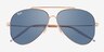 Ray-Ban RBR0101S Reverse Or rose MétalSoleil de Lunette de vue d'EyeBuyDirect, Vue Rapprochée