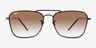 Ray-Ban Caravan Reverse Black MetalSunglass Frames from EyeBuyDirect, Front View