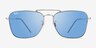 Ray-Ban Caravan Reverse Gunmetal MetalSunglass Frames from EyeBuyDirect, Front View