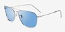 Ray-Ban Caravan Reverse Gunmetal MetalSunglass Frames from EyeBuyDirect, Angle View