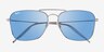 Ray-Ban Caravan Reverse Gunmetal MetalSunglass Frames from EyeBuyDirect, Closed View