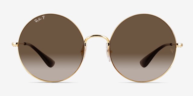 Ray-Ban RB3592 Gold MetalSunglass Frames from EyeBuyDirect, Front View