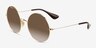Ray-Ban RB3592 Gold MetalSunglass Frames from EyeBuyDirect, Angle View