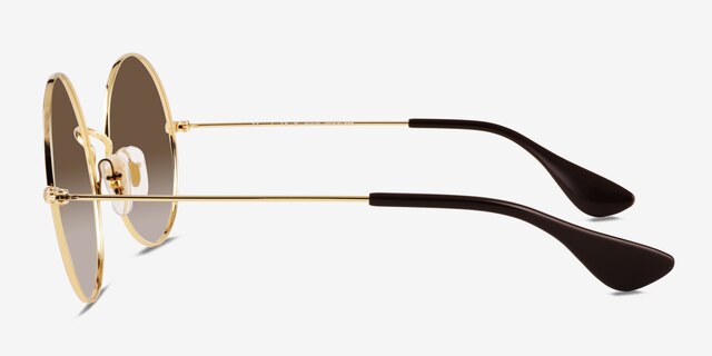 Ray-Ban RB3592 Gold MetalSunglass Frames from EyeBuyDirect, Side View