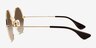 Ray-Ban RB3592 Gold MetalSunglass Frames from EyeBuyDirect, Side View