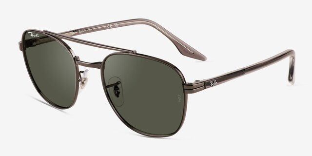 Ray-Ban RB3688 Dark Gunmetal MetalSunglass Frames from EyeBuyDirect, Angle View