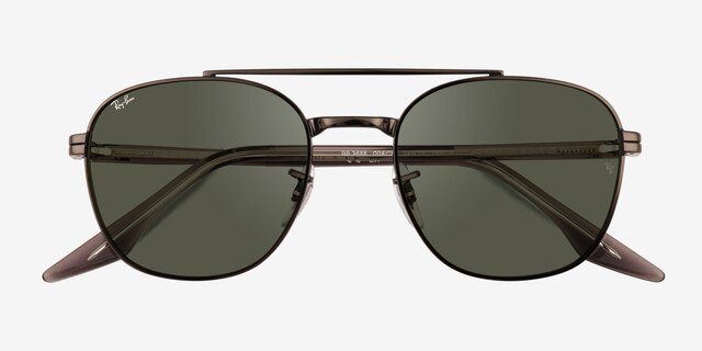 Ray-Ban RB3688 Dark Gunmetal MetalSunglass Frames from EyeBuyDirect, Closed View