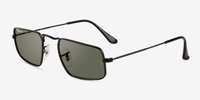 Ray-Ban RB3957 Julie Shiny Black MetalSunglass Frames from EyeBuyDirect, Angle View