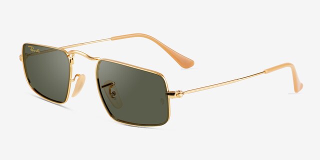 Ray-Ban RB3957 Julie Gold MetalSunglass Frames from EyeBuyDirect, Angle View
