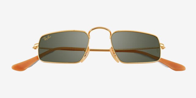 Ray-Ban RB3957 Julie Gold MetalSunglass Frames from EyeBuyDirect, Closed View