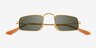 Ray-Ban RB3957 Julie Gold MetalSunglass Frames from EyeBuyDirect, Closed View