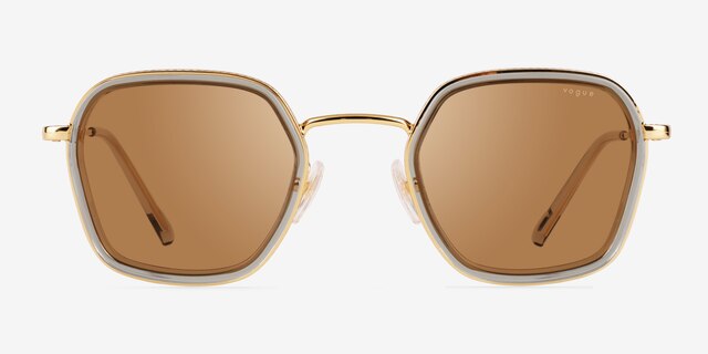 Vogue Eyewear VO4174S Gold MetalSunglass Frames from EyeBuyDirect, Front View