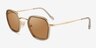 Vogue Eyewear VO4174S Gold MetalSunglass Frames from EyeBuyDirect, Angle View