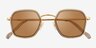 Vogue Eyewear VO4174S Gold MetalSunglass Frames from EyeBuyDirect, Closed View