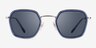 Vogue Eyewear VO4174S Blue Silver MetalSunglass Frames from EyeBuyDirect, Front View