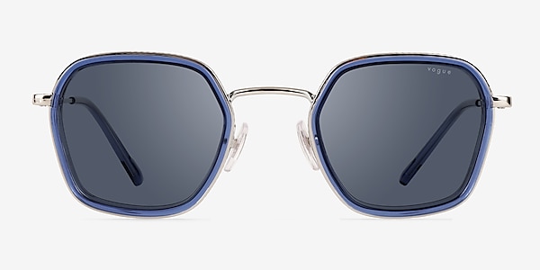 Vogue Eyewear VO4174S Blue Silver Metal Sunglass Frames