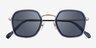 Vogue Eyewear VO4174S Blue Silver MetalSunglass Frames from EyeBuyDirect, Closed View