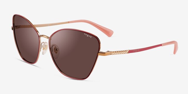 Vogue Eyewear VO4197S Pink MetalSunglass Frames from EyeBuyDirect, Angle View