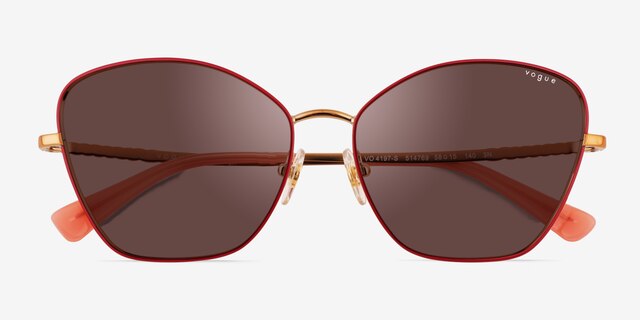 Vogue Eyewear VO4197S Pink MetalSunglass Frames from EyeBuyDirect, Closed View