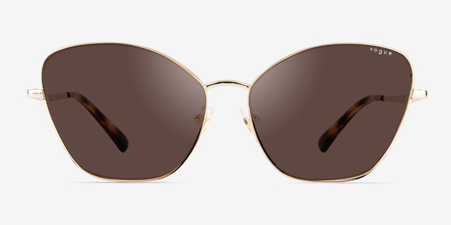 Vogue Eyewear VO4197S Pale Gold MetalSunglass Frames from EyeBuyDirect, Front View
