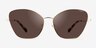 Vogue Eyewear VO4197S Pale Gold MetalSunglass Frames from EyeBuyDirect, Front View