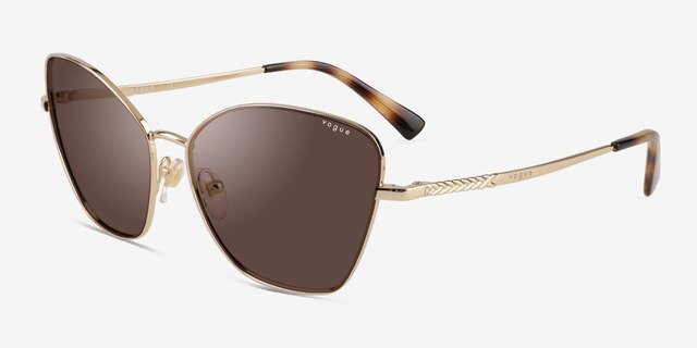 Vogue Eyewear VO4197S Pale Gold MetalSunglass Frames from EyeBuyDirect, Angle View