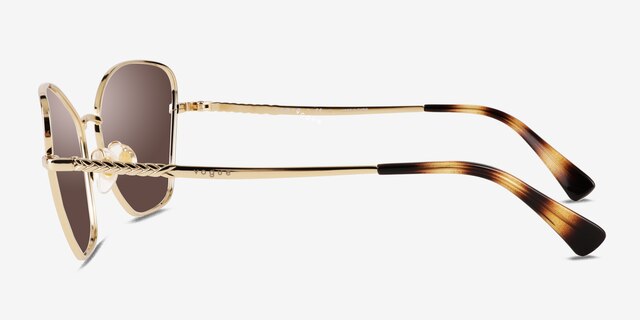 Vogue Eyewear VO4197S Pale Gold MetalSunglass Frames from EyeBuyDirect, Side View