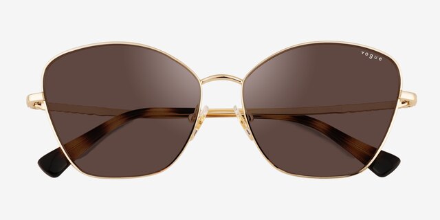 Vogue Eyewear VO4197S Pale Gold MetalSunglass Frames from EyeBuyDirect, Closed View