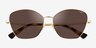 Vogue Eyewear VO4197S Pale Gold MetalSunglass Frames from EyeBuyDirect, Closed View