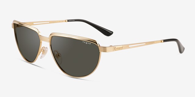 Vogue Eyewear VO4235S Gold MetalSunglass Frames from EyeBuyDirect, Angle View