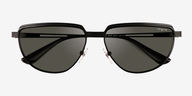 Vogue Eyewear VO4235S Black MetalSunglass Frames from EyeBuyDirect, Closed View
