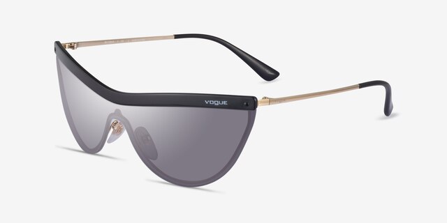 Vogue Eyewear VO4148S Black MetalSunglass Frames from EyeBuyDirect, Angle View
