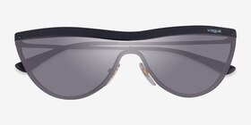 Vogue Eyewear VO4148S Noir Métal Soleil de Lunette de vue d'EyeBuyDirect, Vue Rapprochée