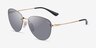 Vogue Eyewear VO4156S Black Gold MetalSunglass Frames from EyeBuyDirect, Angle View