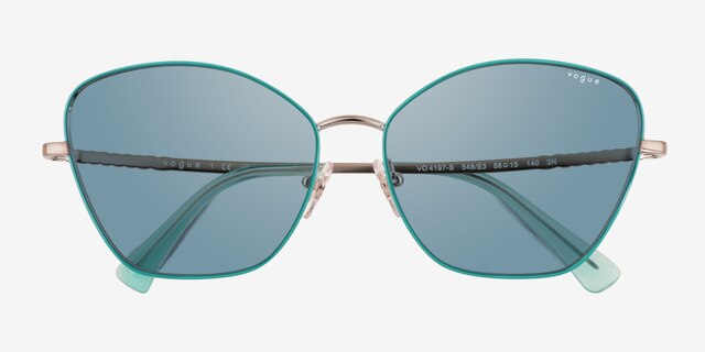 Vogue Eyewear VO4197S Green MetalSunglass Frames from EyeBuyDirect, Closed View