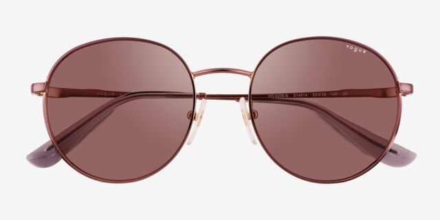 Vogue Eyewear VO4206S Gunmetal Purple MetalSunglass Frames from EyeBuyDirect, Closed View