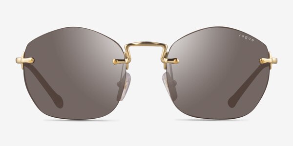 Vogue Eyewear VO4216S Brushed Gold Metal Sunglass Frames